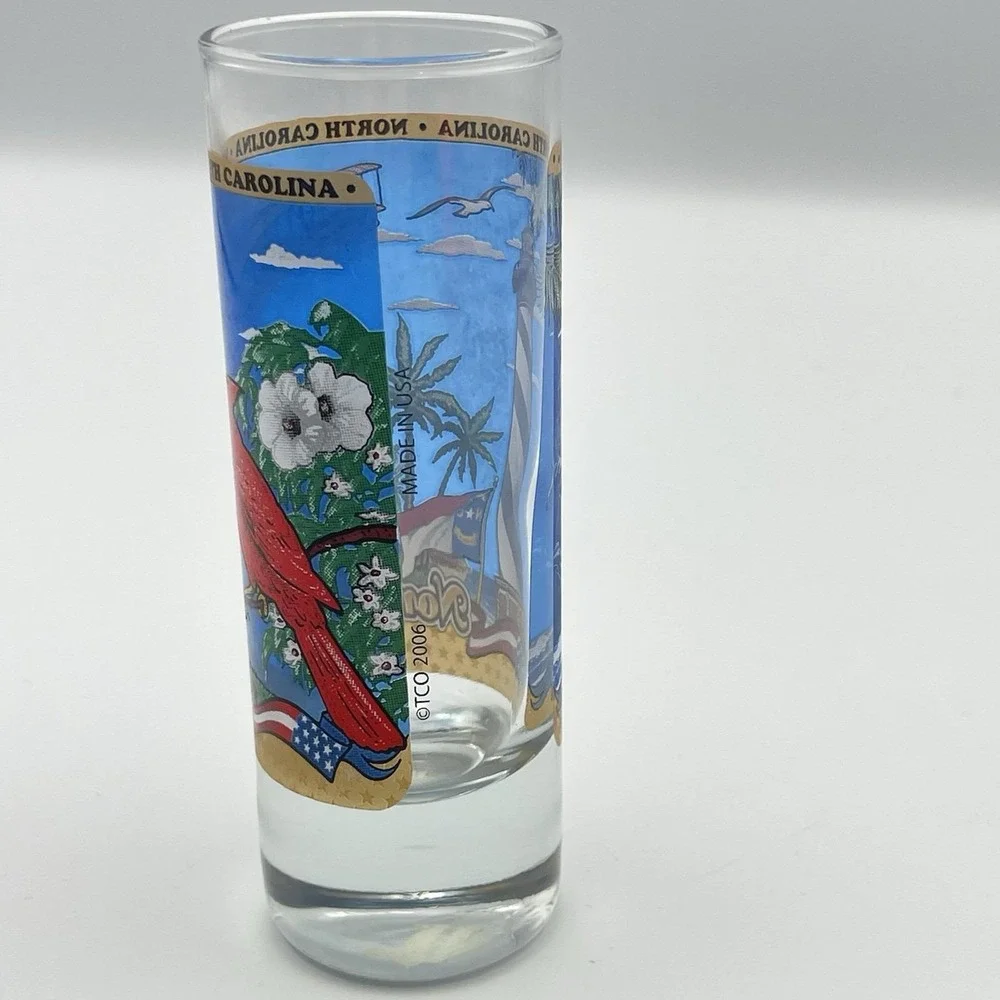 Vintage 2006 North Carolina Souvenir Shot Glass‎ 4